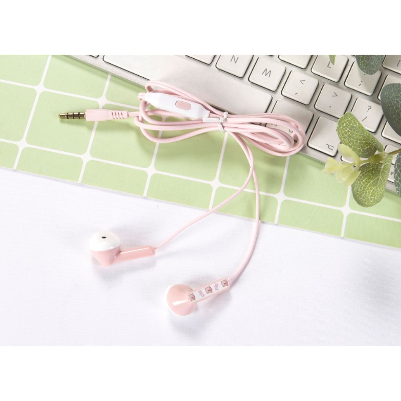 [L-37] Headset Earphone POUCH Serut Kartun BABI / Pouch Wadah Headset Karakter Kartun Babi Imut