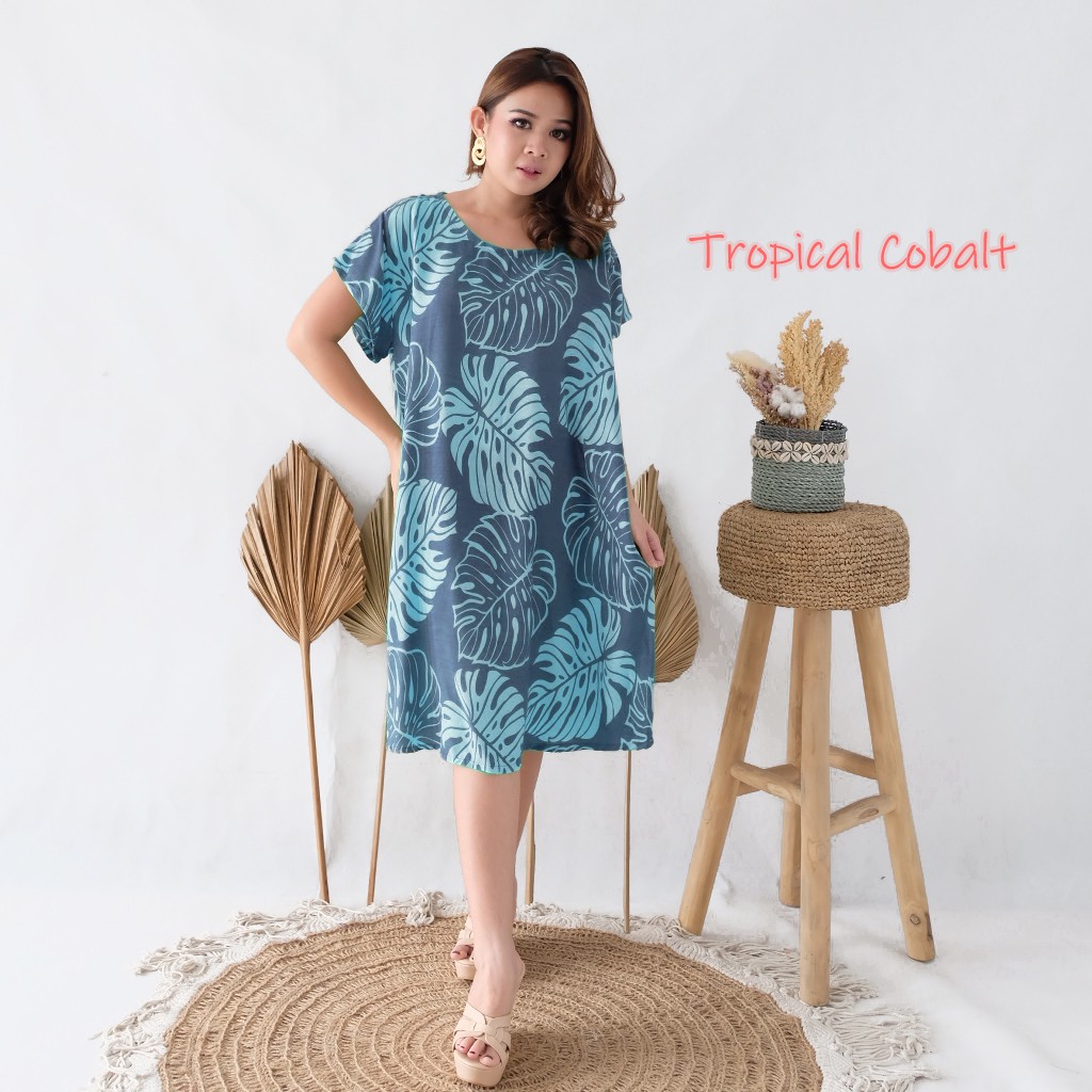 Daster Bali Dress Bali-DST TROPICAL COBALT