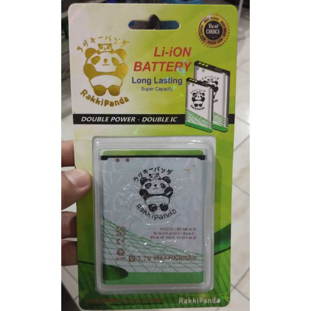 Battery Xiaomi Redmi Note 2 BM45 Rakkipanda Original 100%