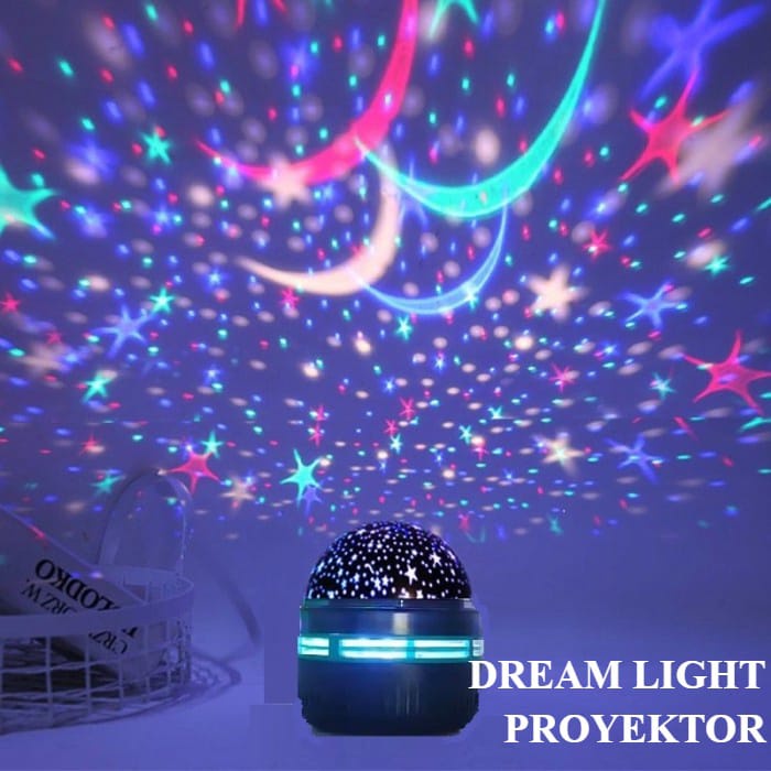 [WS] Lampu Dekorasi LED Proyektor Bulan Bintang/ Lampu DISCO/ lampu tidur bintang / lampu kamar anak anak