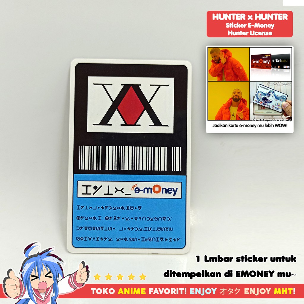 Stiker Anime Hunter X Hunter Untuk Kartu