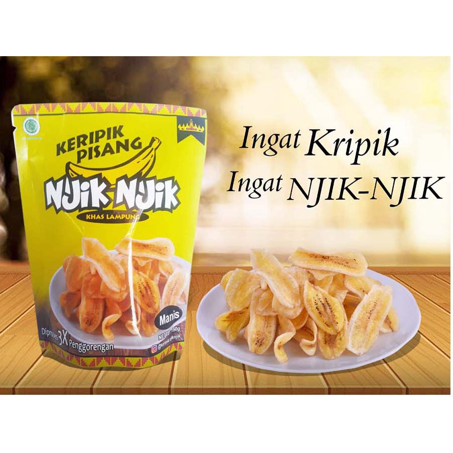 

keripik pisang njiknjik rasa manis