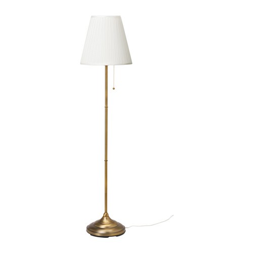 RSTD Lampu lantai, floor lamp, lampu baca kuningan/putih