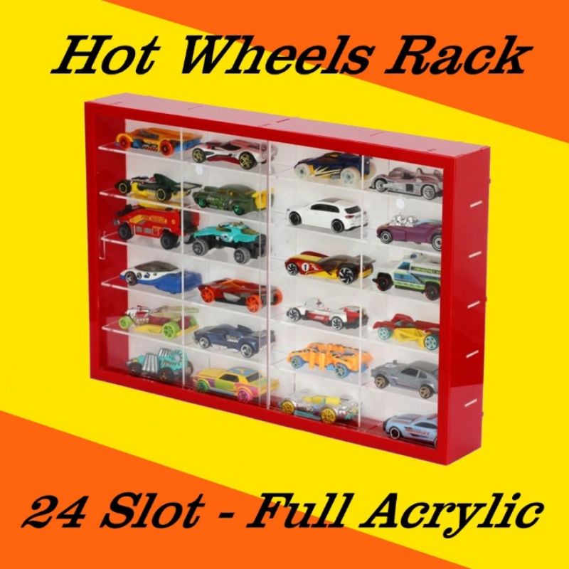 rak Hotwheels acrylic 24 slot 1:64 diecast rak Hotwheels