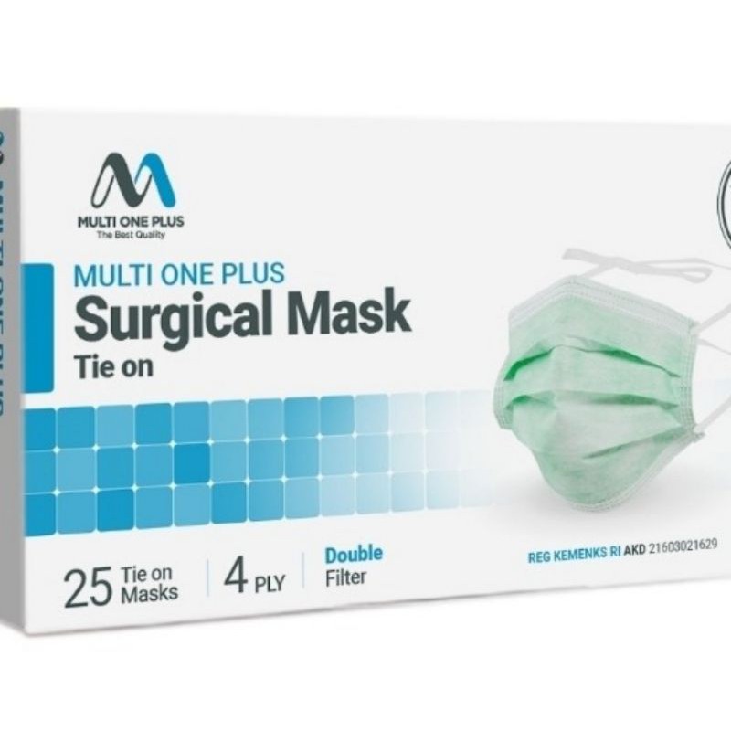 Surgical Mask 4 ply tie on Multi One Plus Premium
