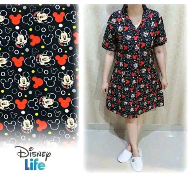 (Bisa COD) PROMO!! Daster Piyama Wanita Motif Karakter Bahan Katun