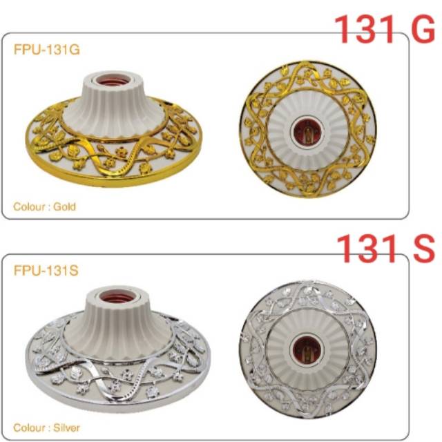 Fiting Lampu Plafon Motif Hias E27 Kualitas PREMIUM LUXURY Centralite