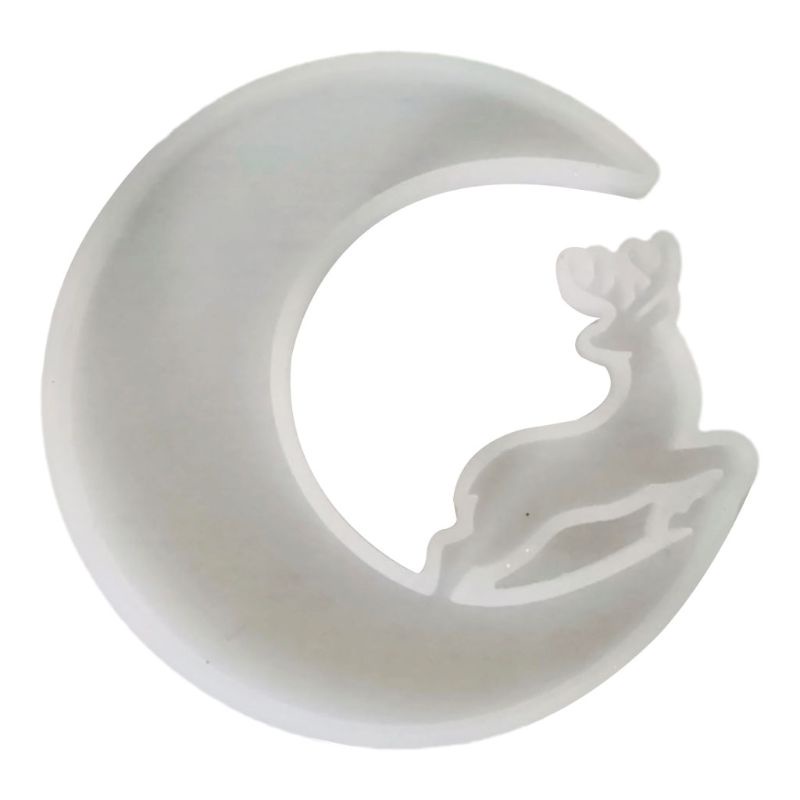 SIY  Resin Crystal Epoxy Mold Animal Moon Casting Silicone Mould Crafts Making Tool