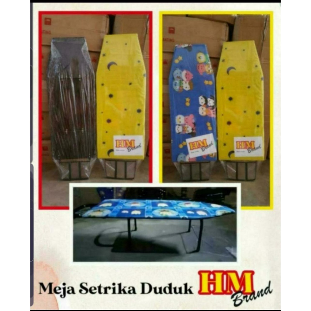 meja setrika duduk hm brand