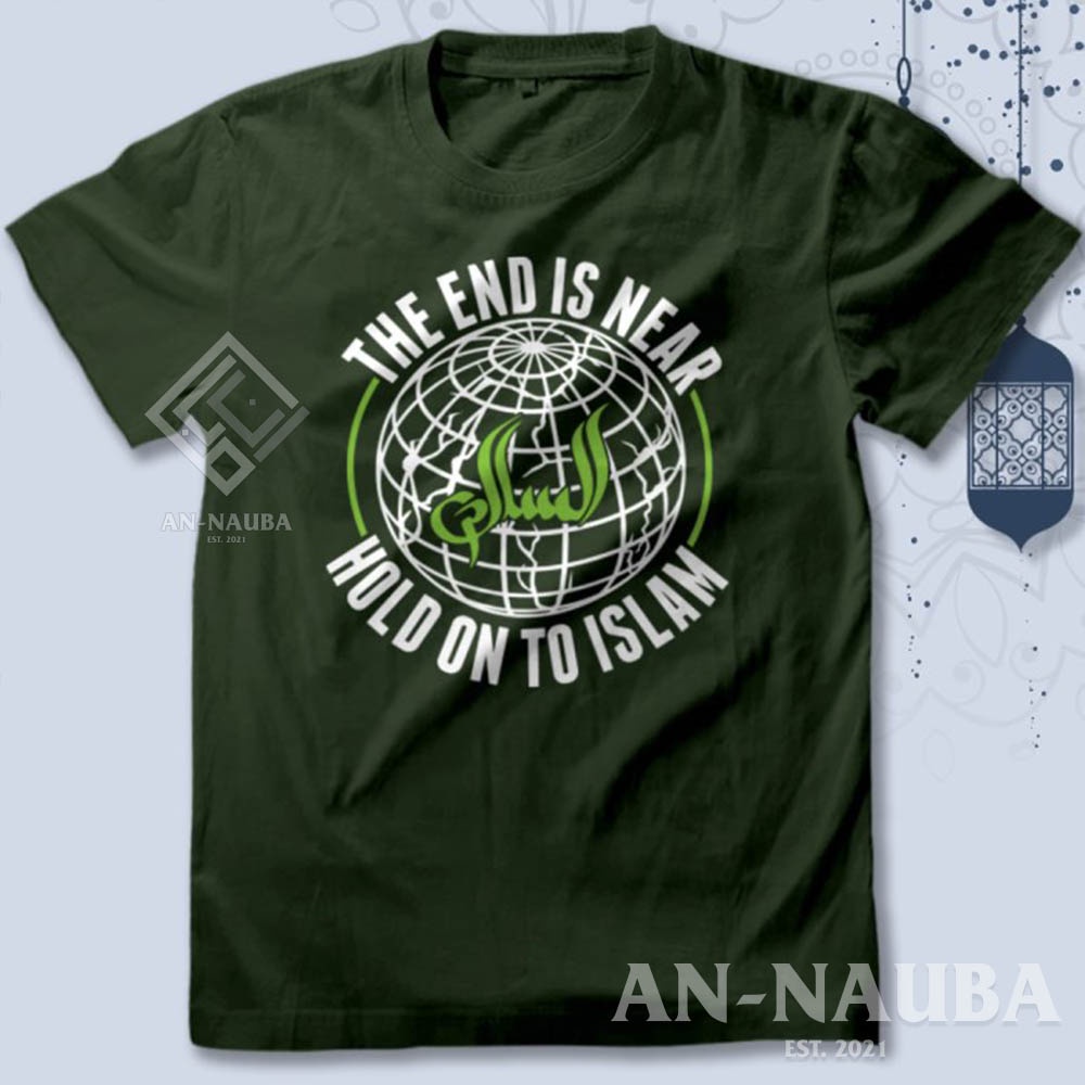 KAOS DAKWAH ISLAMI HOLD ON TO ISLAM / Baju Distro Santri / Tshirt Muslim Trendy [AN-8601]-2