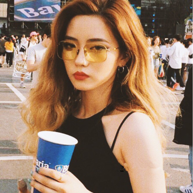 Kacamata Fashion Korea Persegi Panjang GF09 Kaca Mata Wanita Retro Candy Sunglasses Unisex ACC