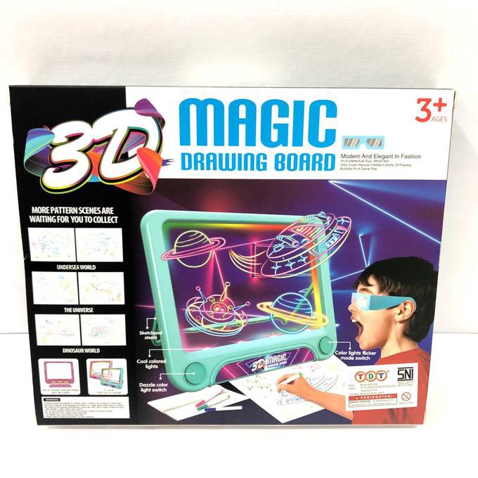

MAGIC DRAWING BOARD 3D YM159 MAINAN PAPAN TULIS GAMBAR EDUKASI