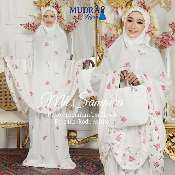 Mukena Samawa | mukena rayon bordir tasik Mudra