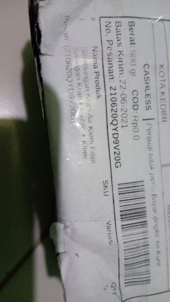 Sambungan Kran Air Klem Filter Saringan Kran Flexible + Klem