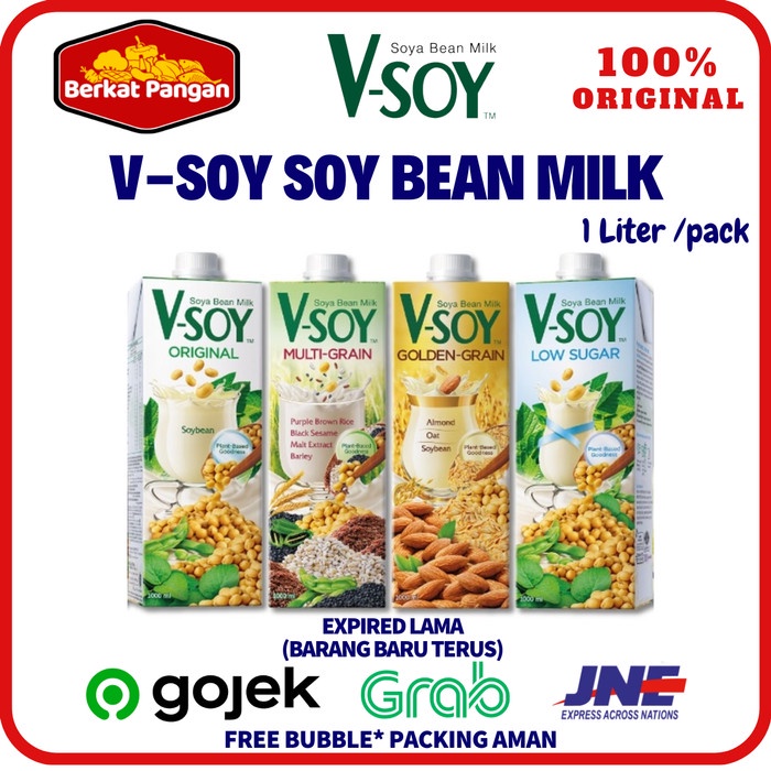 Vsoy Multigrain / Original / Low Sugar / Golden Grain 1 Liter | V-soy