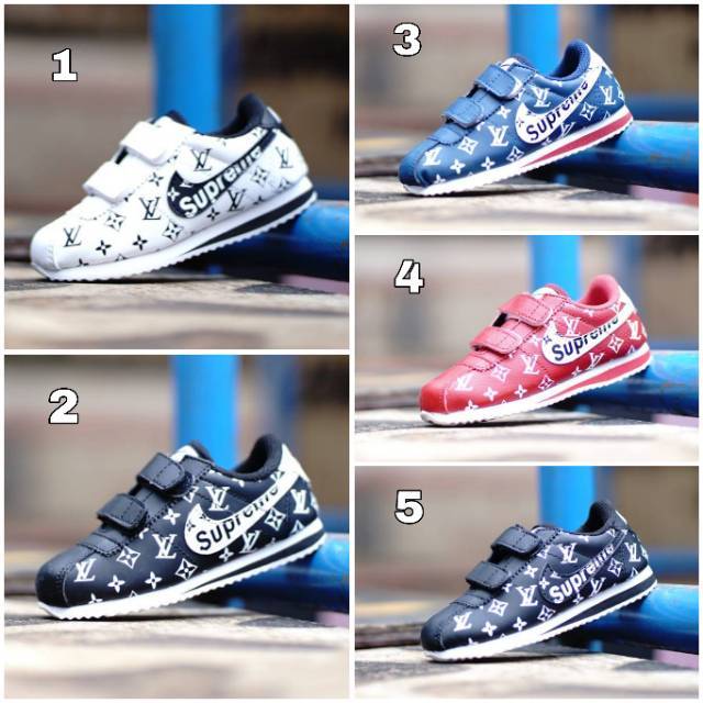 SEPATU ANAK NIKE CORTEX KIDS PINK HITAM/ SEPATU SEKOLAH