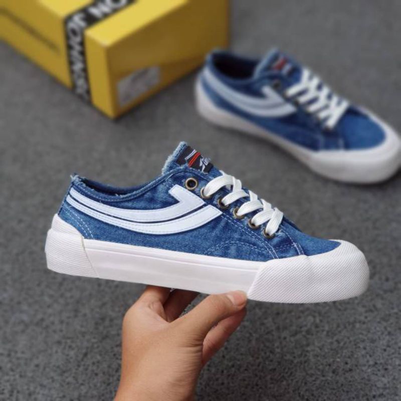 Sepatu jhonson galaxy pro low denim - johnson original