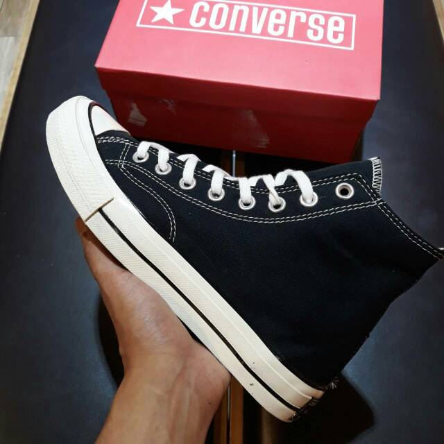 (BAYAR DI TEMPAT) CONVERSE 70s HIGH BLACKWHITE PREMIUM BNIB MADE IN VIETNAM TERMURAH TERLARIS