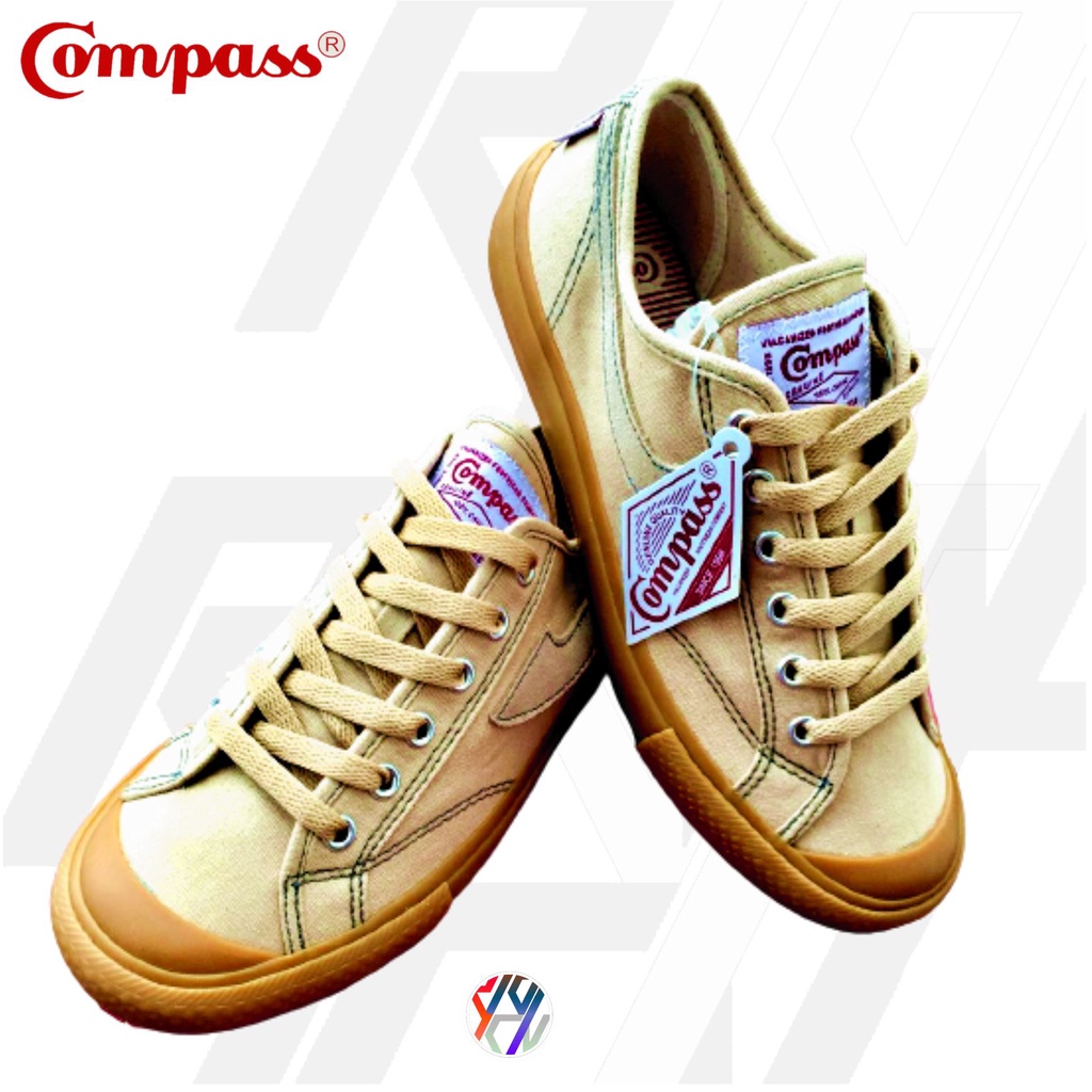 SEPATU COMPASS GAZELLE LOW CAPPUCINO