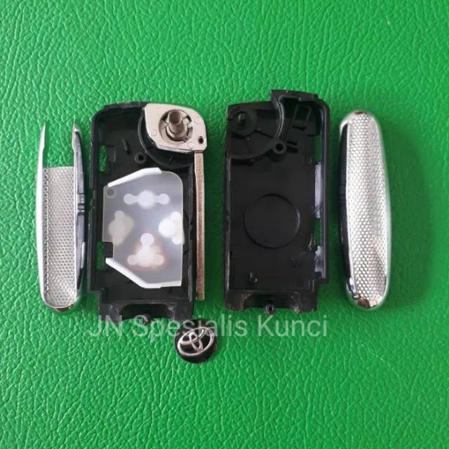 Casing Kunci lipat Toyota innova, Fortuner, Vios,altis,dll 3tombol