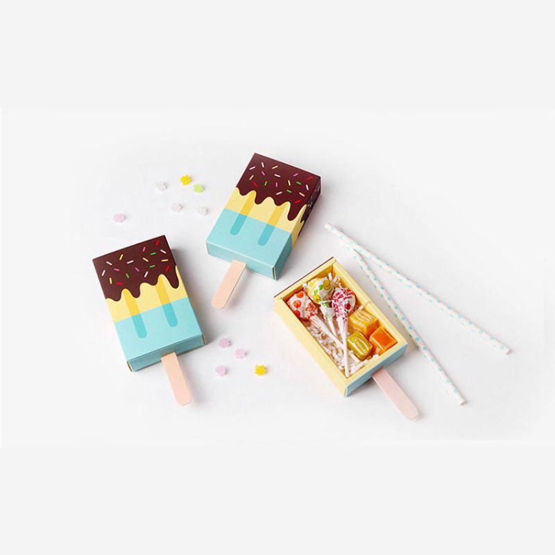 

Box Karton Popsicle Biru Pink -Boks permen - Candy box
