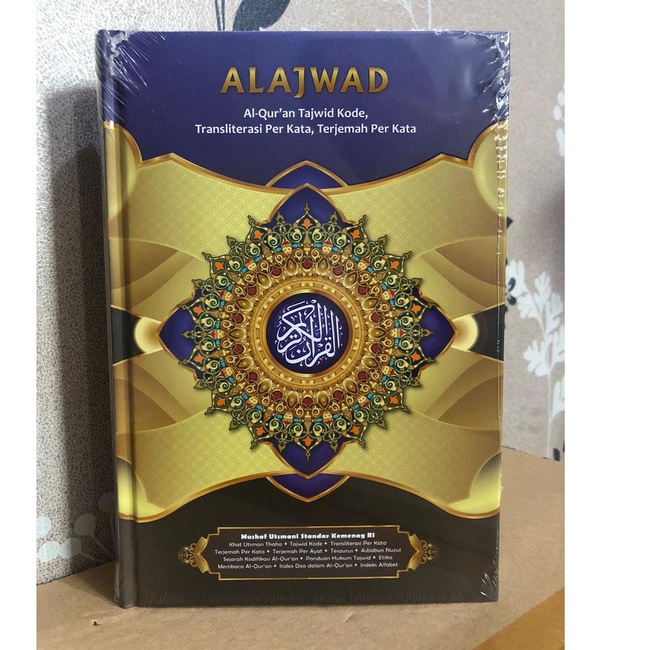 kodeJj8J3--Al Quran BESAR Ada Latin Per kata, Terjemah Lengkap dan TAJWID - AL AJWAD - HVS - ukuran A4 - 21 x 29 cm
