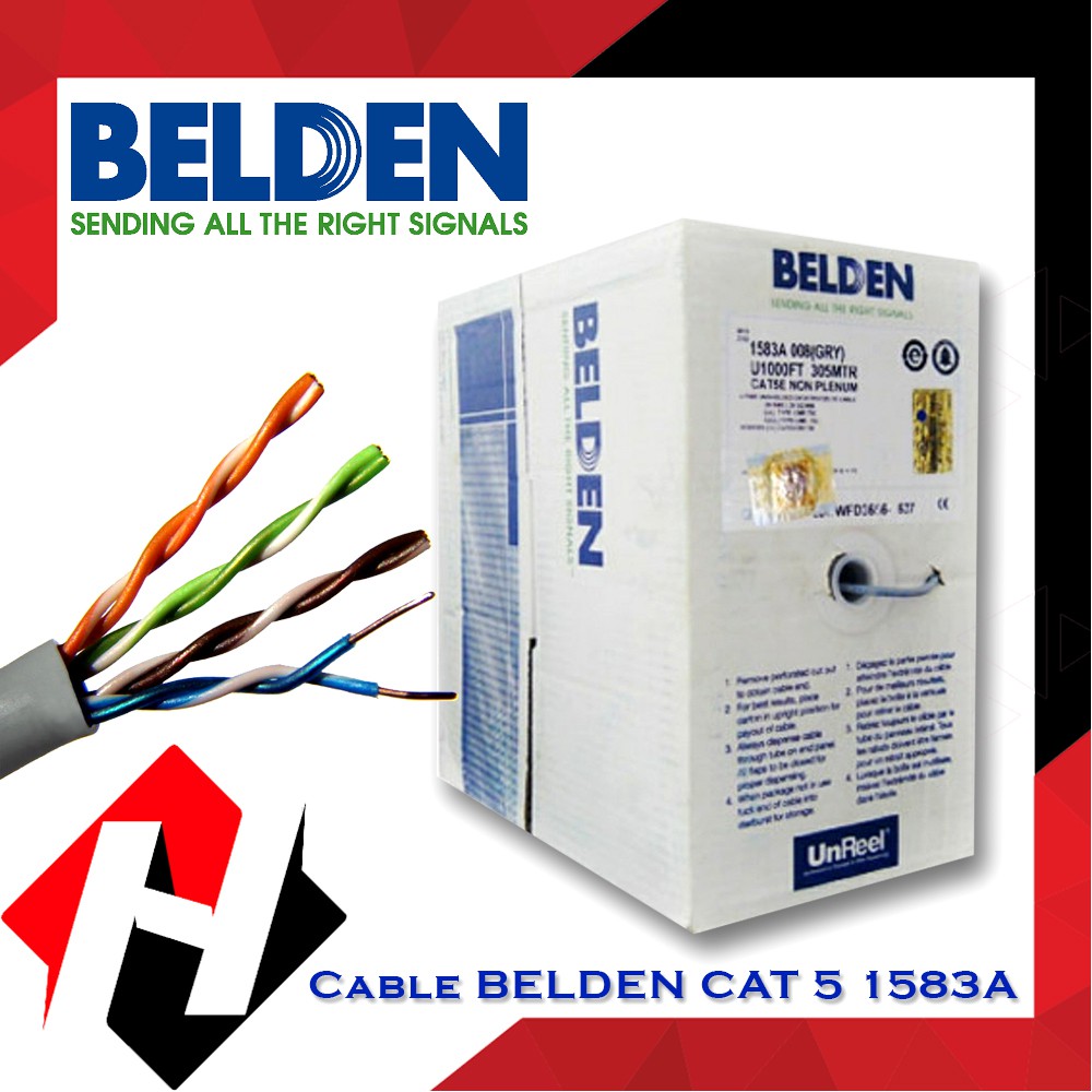 Kabel LAN BELDEN CAT 5E USA Original 1583-A / BELDEN CAT 5E USA Original