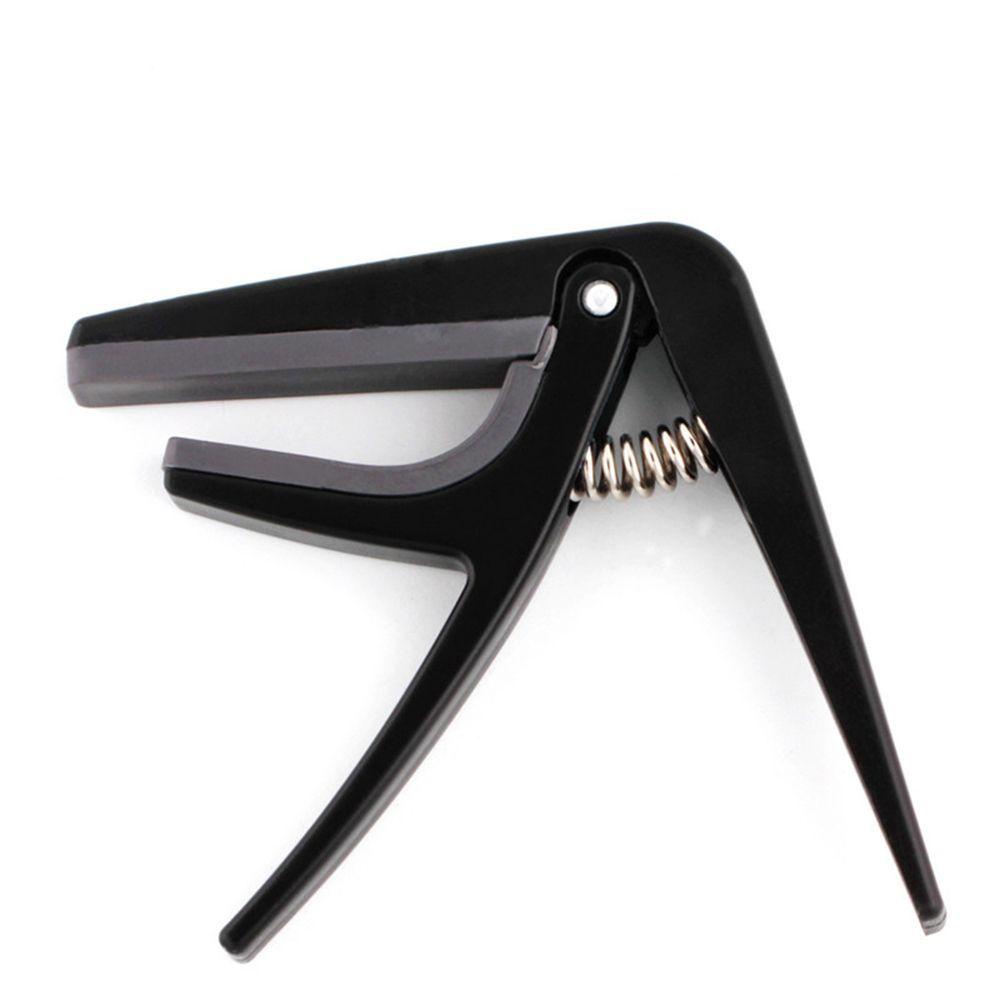 [Elegan] Untuk Ukulele Gitar Hitam Tuner Penjepit Trigger Tahan Lama