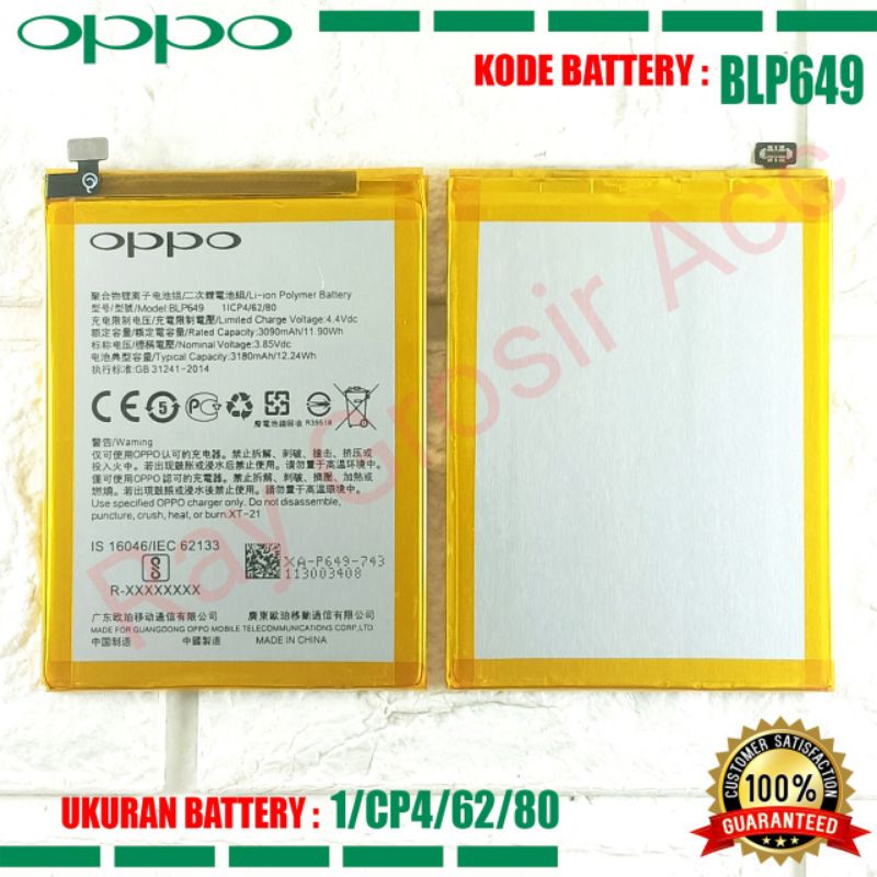 Baterai Original OPPO BLP649 BLP-649 A83 2018 Dual Sim , A83T A83M