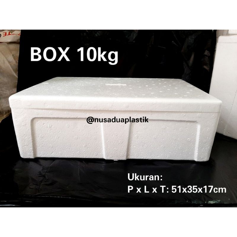 Box Es Styrofoam Gabus Kecil Panjang Sedang 10 kg khusus Grab