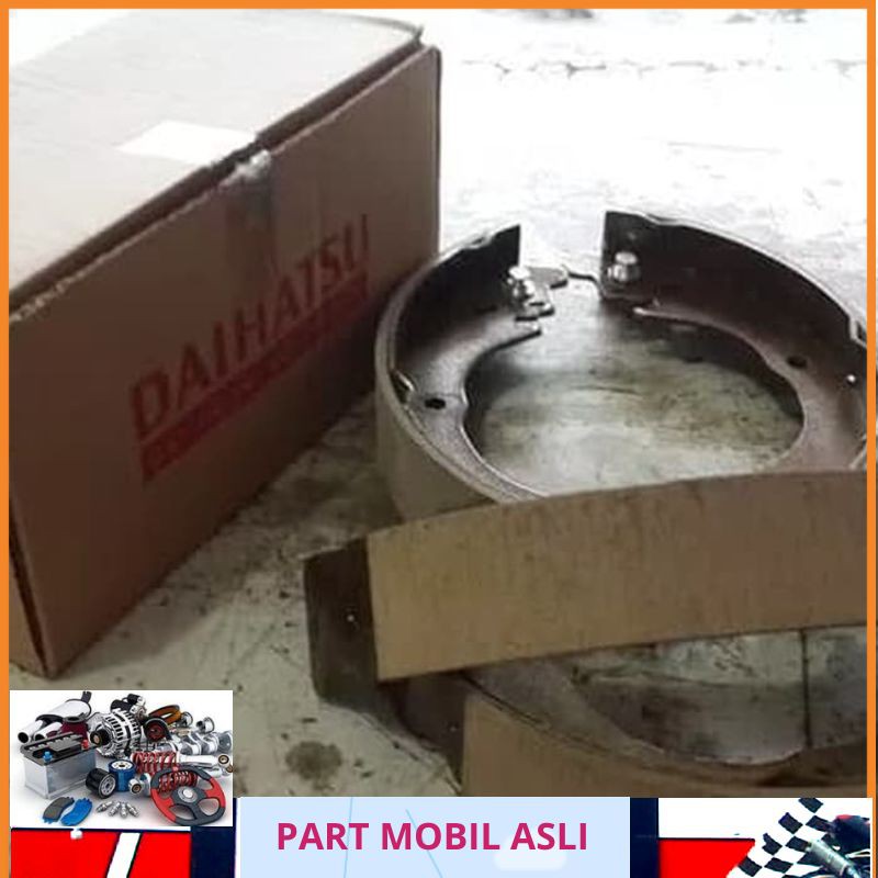 (100% ASLI ) kampas rem tromol belakang grand max original sepasang Bagus