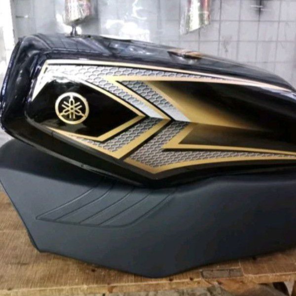 Tangki rx king new 2003 SE Spesial Edition Gold Original Yamaha Genuine Part Plus Jok Siku Busa Ori