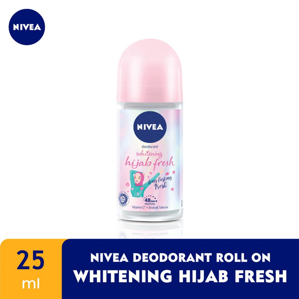 NIVEA DEODORANT WHITENING HIJAB FRESH ROLL ON - 25ml