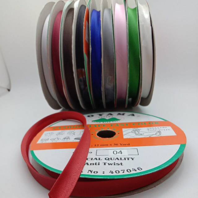 Bisban Toyama/Pita Bisban Satin/Bisban Polos Roll/Pita List Bisban