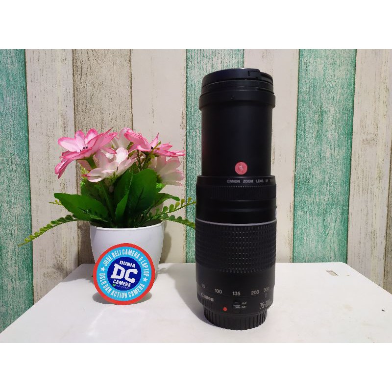Lensa tele canon 75-300 mm for canon second