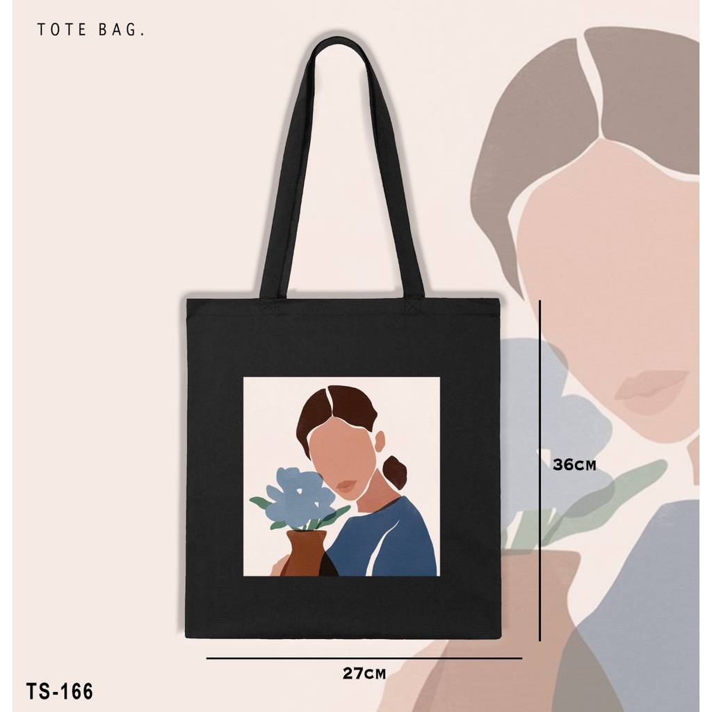 TOTE BAG WANITA / TAS SANTAI / SOUVENIR CUSTOM GAMBAR / GIRLS / KANVAS