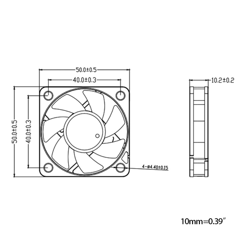 Bt FGD5010H2BL Untuk DC 5V 0.1A CPU/GPU Kipas Pendingin Portable USB Power Heatsink Exhau