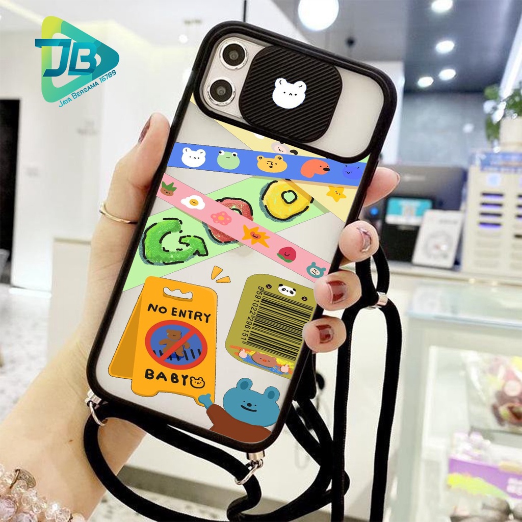 SOFTCASE SLINGCASE SLIDE PELINDUNG KAMERA BABY CUTE SAMSUNG OPPO VIVO REALME IPHONE XIAOMI ALL TYPE JB5157