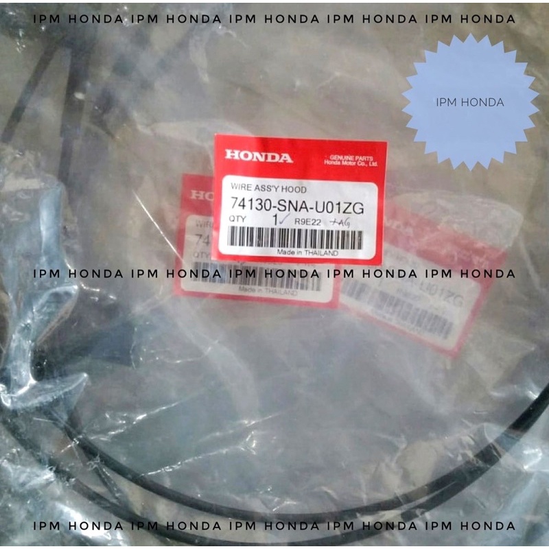 74130 SNA Wire Assy Hood Kabel Cable Kap Motor Mesin Honda Civic FD FD1 FD2 2006 2007 2008 2009 2010 2011