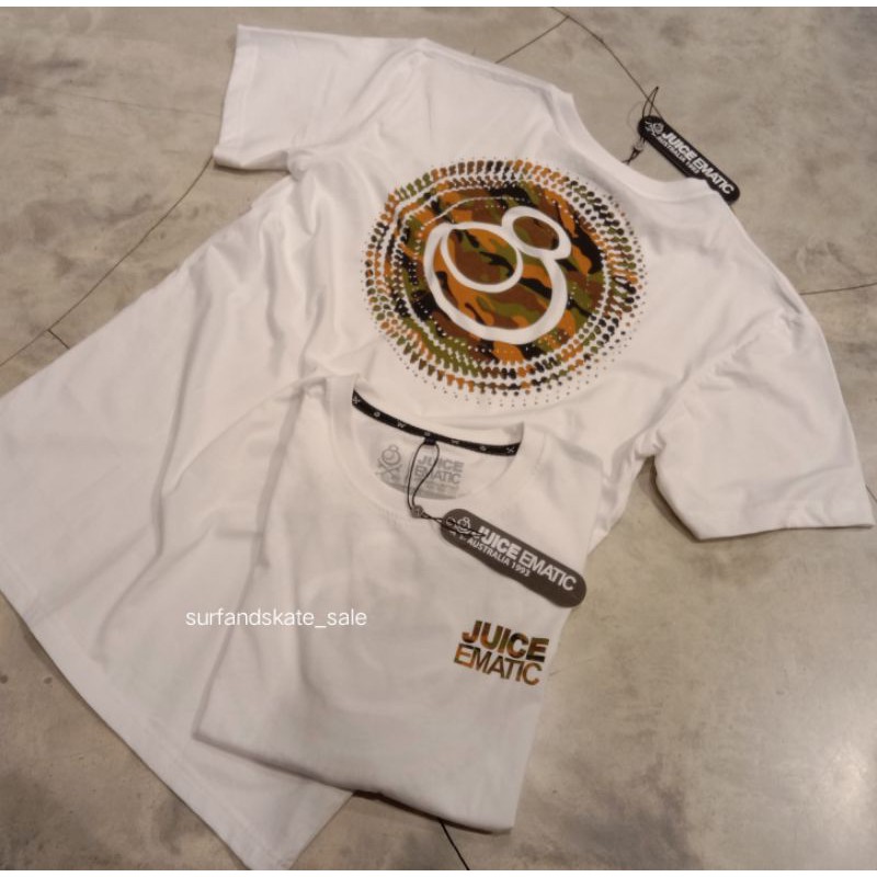 Kaos Juice Ematic Original New Season Mtss Rising White