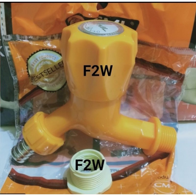 ECERAN KRAN PVC CAMEL TAMAN BELIMBING JUMBO KRAN AIR PUTAR PLASTIK - Orange