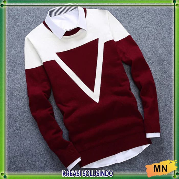 SWEATER CASUAL PRIA ST.VOLCOM KAOS PRIA LENGAN PANJANG