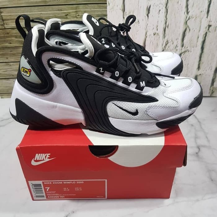 ❤PROMO❤ SEPATU NIKE ZOOM 2K ZM AIR 2000 WHITE BLACK KUALITAS PREMIUM |PRIA|WANITA|KAMPUS|