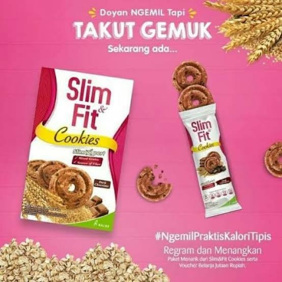 

T20Re Snack Makanan Ringan Slim Fit Cookies Diet 1Box Isi 10 Sachet X 22Gr - Dark Chocolate Ht501