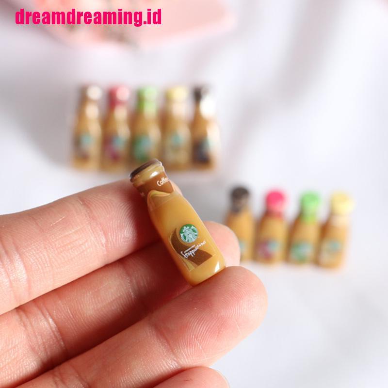 5pcs Miniatur Botol Kopi Bahan Resin Skala 1: 12 Untuk Dapur Rumah Boneka