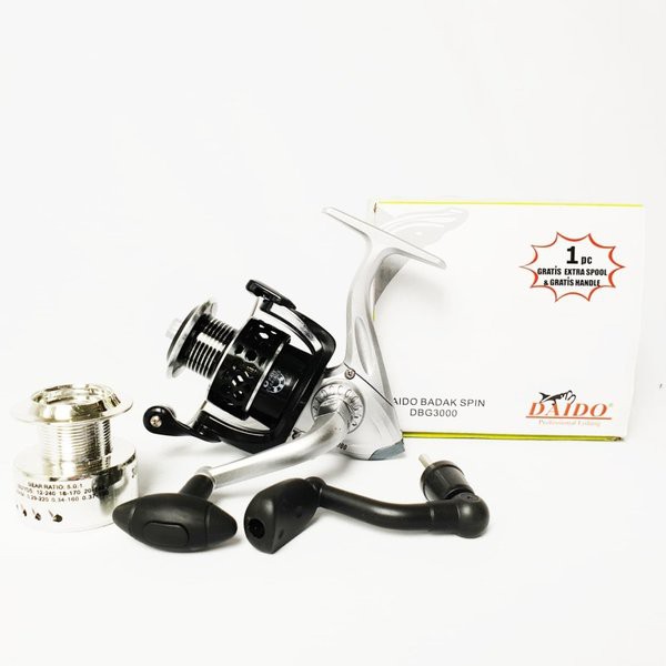 Alat Pancing Murah Rill Daido Badak Spin DBG 3000 Gulungan Katrol senar