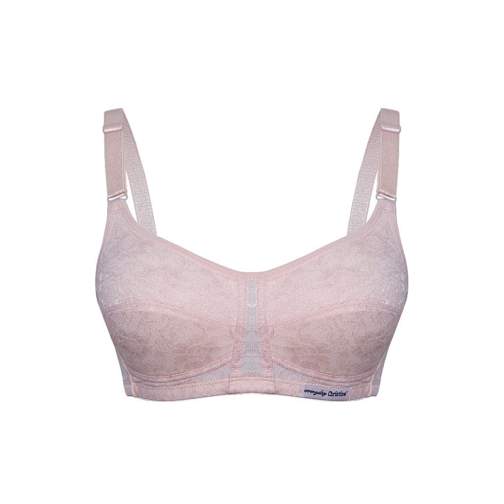Glena by Christine Everyday Basic Bra - Pink