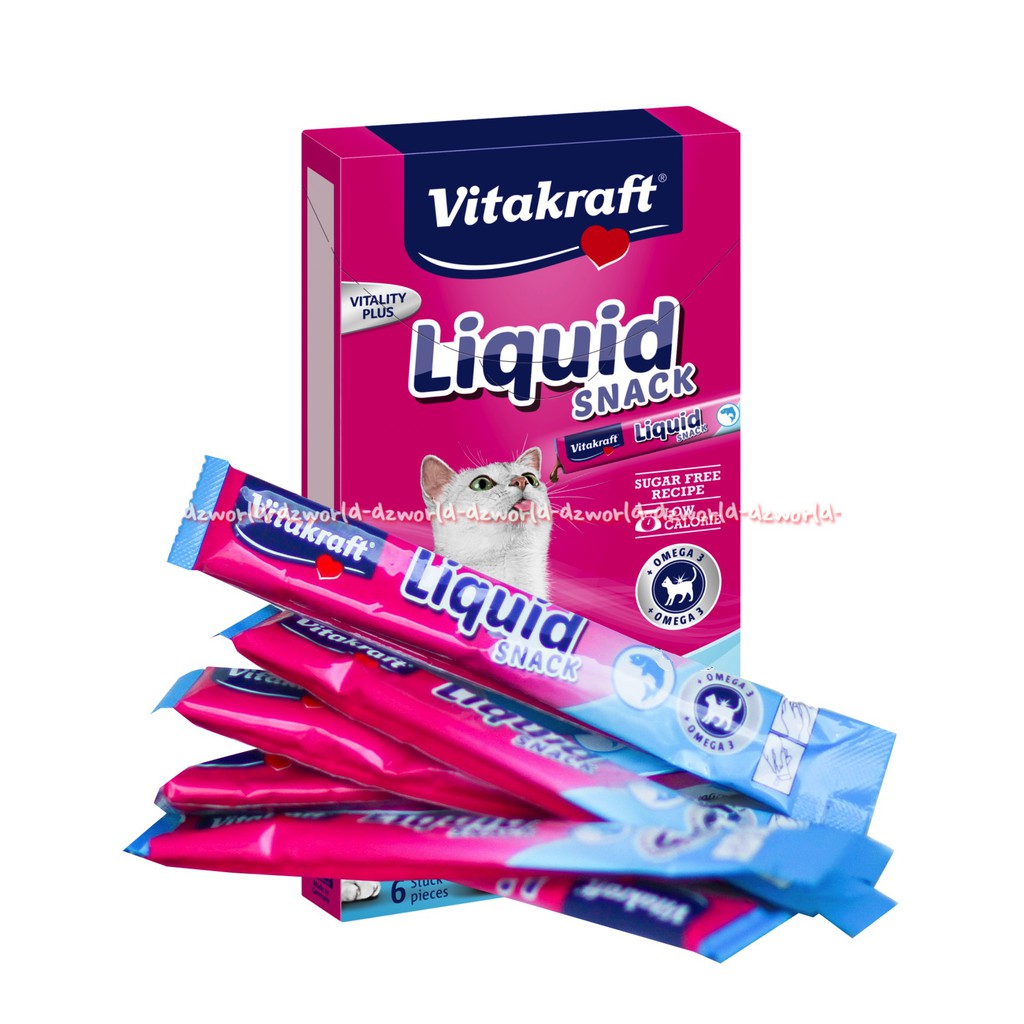 Vitakraft Liquid Snack 6Pcs Snack Kucing Makanan Kucing