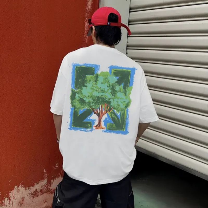 t-shirt kaos pria off white premium import