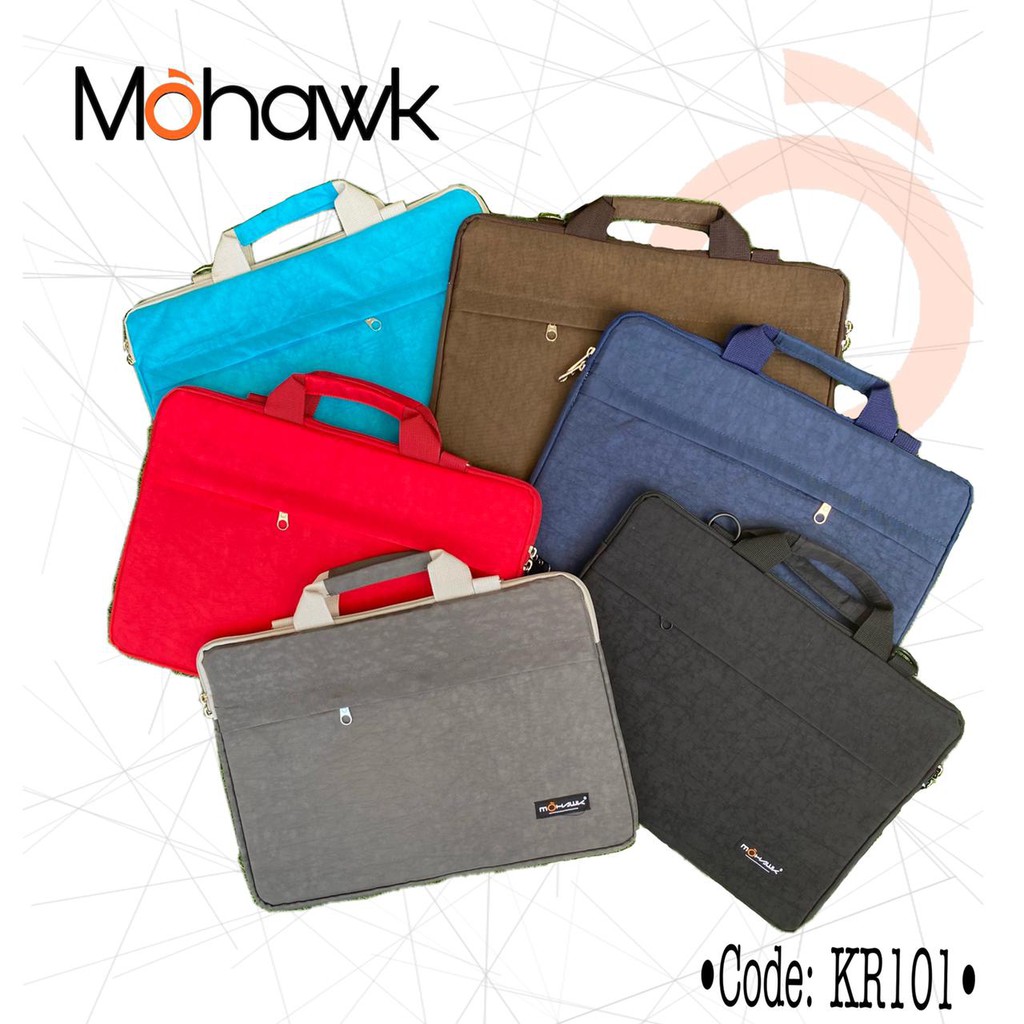 Tas Laptop selempang ukuran 12, 13, 14, 15 inch MOHAWK code KR101